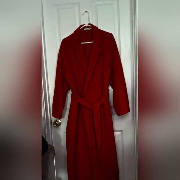 JustFab Vibrant Red Coat - Picture 7 of 7